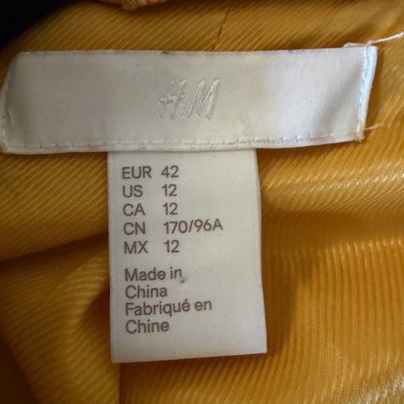 H&M Yellow Mustard Double-Breasted Car Coat
Pop of color and so comfortable! - Picture 4 of 6